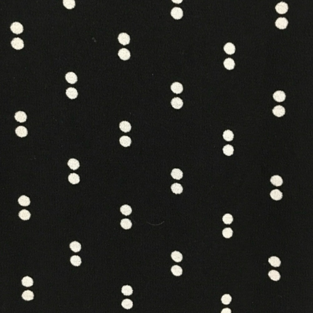 ABERCROMBIE & FITCH • Black/White Polka Dot Print Faux Wrap V-Neck Mini Dress SP - Picture 14 of 16